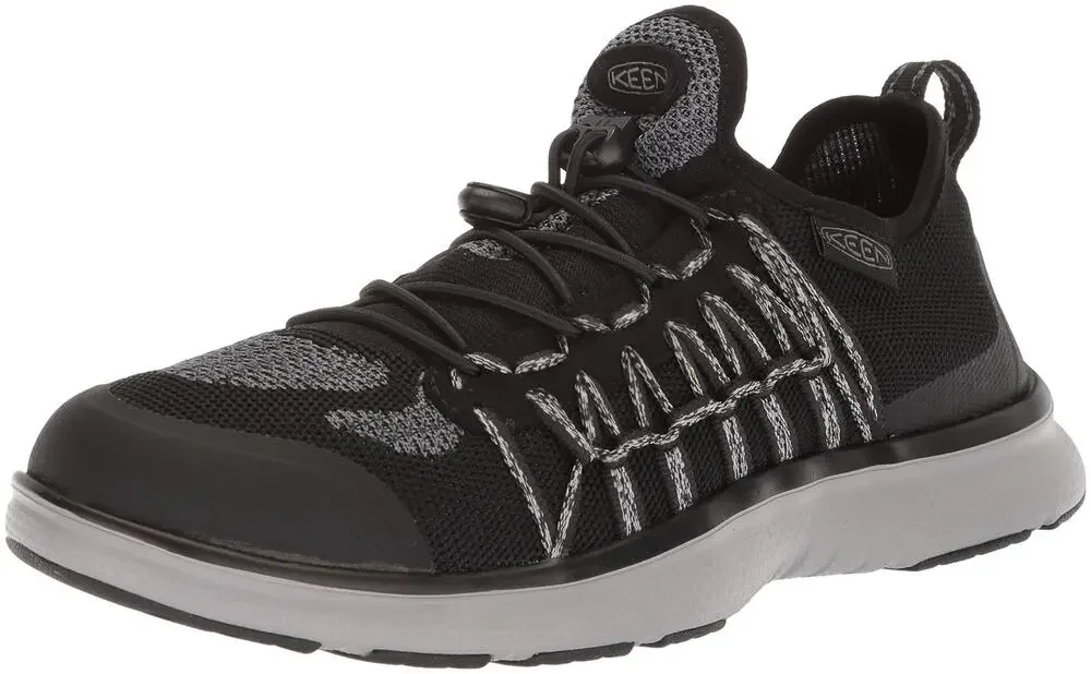 KEEN WOMEN'S UNEEK EXO-W SANDAL, BLACK/STEEL GREY, 7.5 M US